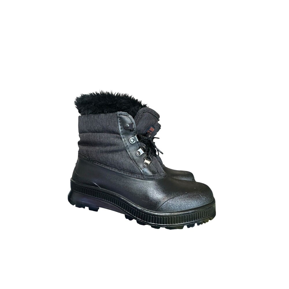 Sorel Kaufman Women’s Insulated Winter Snow Boots Felt Lined Fur Size 9 Black